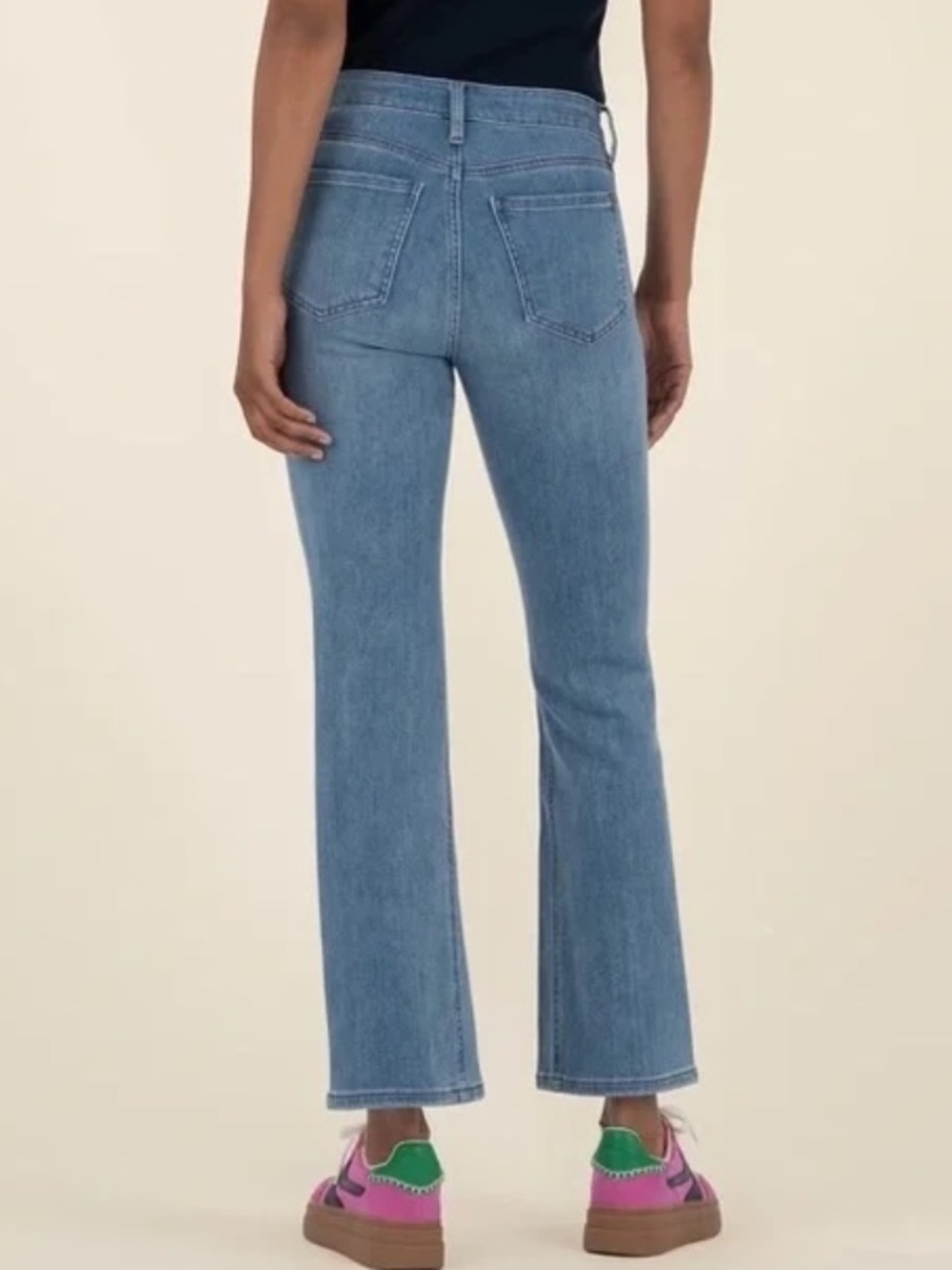 NWT KUT from the Kloth "Kelsey" High-Rise Ankle Flare Jeans Size 12 - Picture 3 of 7